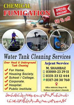 Water tank cleaning, Water tank leakage service, Fumigation services