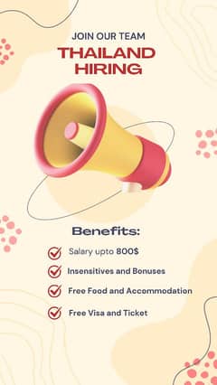 Hiring Developers for Thailand with Free Visa and Free Ticket