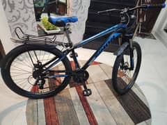 21 speed gears imported cycle with shocks and disk with aluminium body