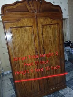 Almari and dressing table for urgent sale demand price of both 35000