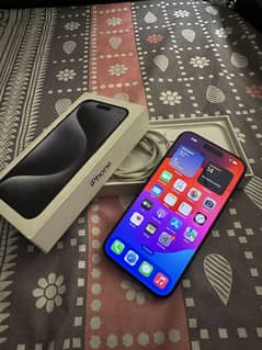 Iphone 15 pro 128 gb complete box non pta