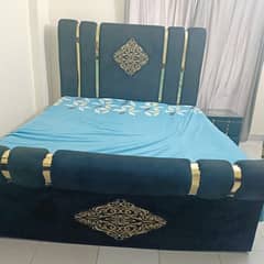 bed with mattress