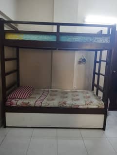 Triple bed wooden bunk beds