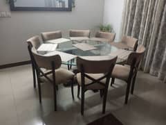 Dining Table with 8 chairs