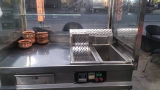 Stainless Steel Counter with 16 ltr Fryer