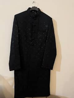 Black sherwani
