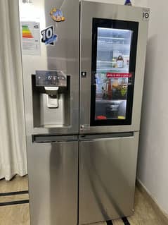LG Side-by-Side InstaView Refrigerator (GR-X257CQVV) – 9/10 Condition