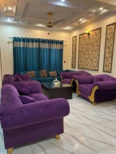Purple sofa set