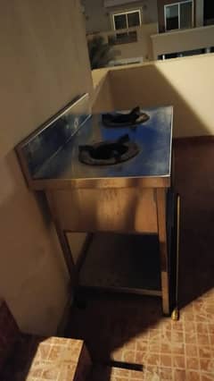 stove with dual burner