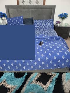 Premium wooden bed king size chairs mattress bed decore