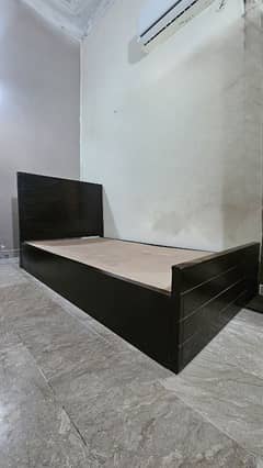 Single Wooden Bed