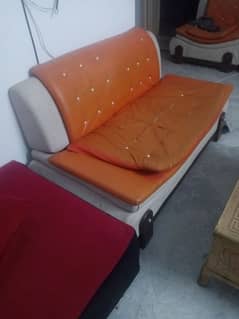 7 seater leather sofa in good condition