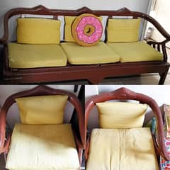 5 Seat Sheesham Wood Sofa for Sale