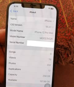 IPhone 12 Pro Max 256 GB Non PTA