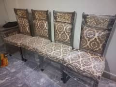 Glass Dining with 6 chairs