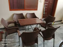 6 chairs and 1 table set