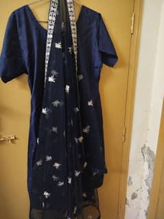 Gown navy blue