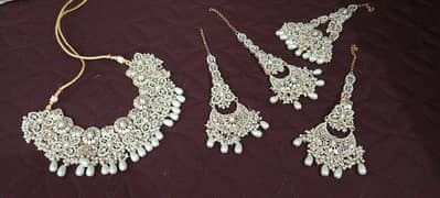 heavy bridal jewelry set | Indian cundan set