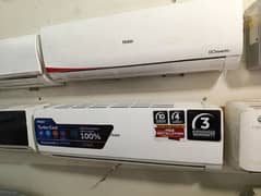 Dc inverter AC 1 ton Haier,gree, dawlance.