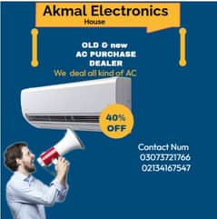 Old Ac Sale Purchase /Ac Purchase/Dc inverter Ac/split Ac/window Ac