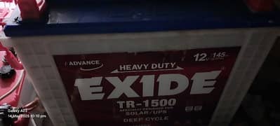 Exide tall tubler 145 AH used good condition
