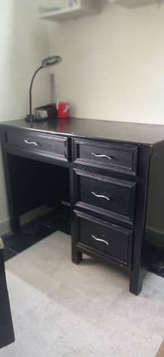 Pure Wooden Study Table with Chair