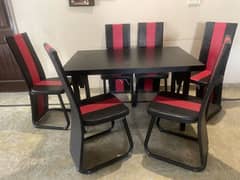 4 chair dining table with extra two chairs