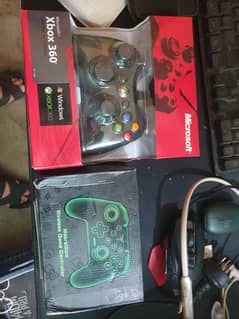 both controllers are for sale xbox 360 and   macroglow