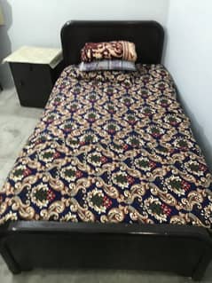 Single Bed with side table