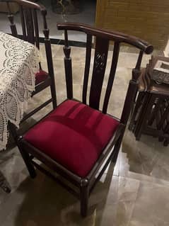 6 seater wooden dinning table