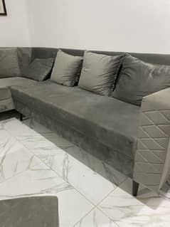 L shaped sofa