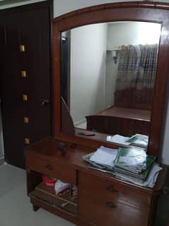 bed wardrobe and dressing table without mattress