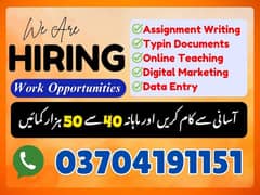 Assignment Job / Part Time Full Time Job / Job for male and female