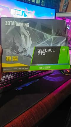 Zotac gtx 1650 super 4GB ddr6 with box