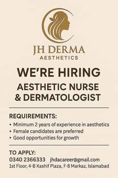 Aesthetic jobs