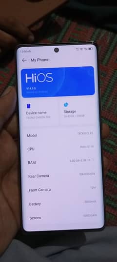 Tacno Camon 30s 16gb . 256gb all ak urgat sall