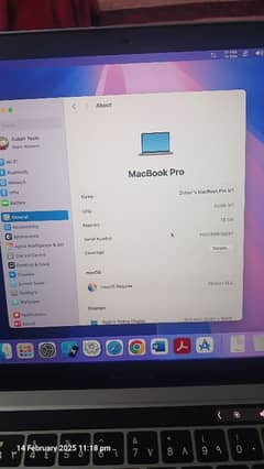Macbook Pro 2020, M1 Chip, 16 GB, 512 GB