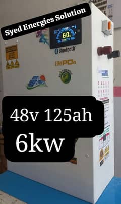 Lithium Battery 48v 125ah 6kw