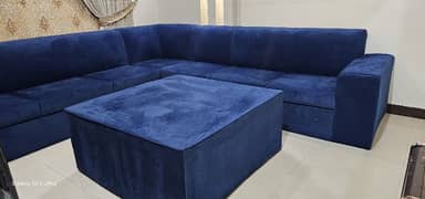 L Shaped Sofa Set With Table