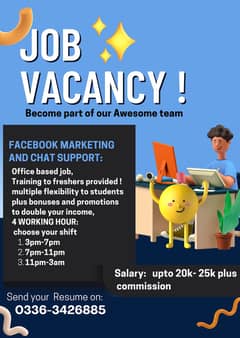 Facebook marketing and chat support