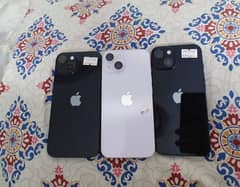 IPHONE 14  128GB NON PTA JV BATTERY 100/99/85 3 UNITS CONDITION 10/9.5