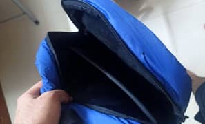 blue backpack