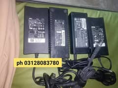 Dell 130w ,Hp 135w, Toshiba 120w, Geniune chargers for Gaming Laptops
