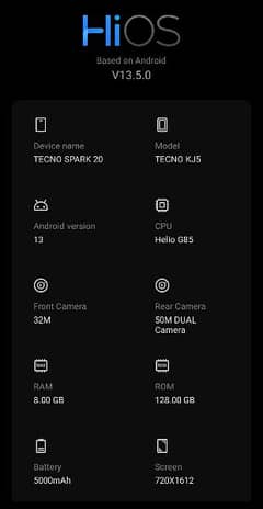Tecno Spark 20