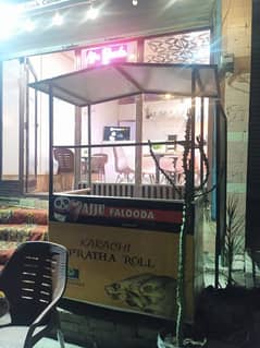 Fast food shawarma burger counter