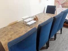Dining Table With 5 Chairs & 3 Seater Sofa