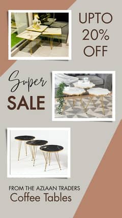 Stylish Coffee Table – Wooden Finish – Home Delivery Available