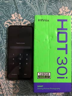INFINIX HOT 30i RAM 8+8 STORAGE 128 GB WITH BOX CHARGER