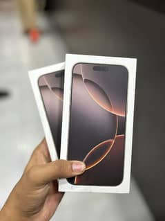 IPHONE 16 PRO MAX 256GB OFFICIAL PTA APPROVED BOX PACK DESERT TITANIUM