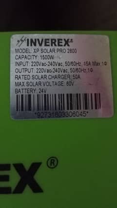 1.5 KVA Inverex urgent sale